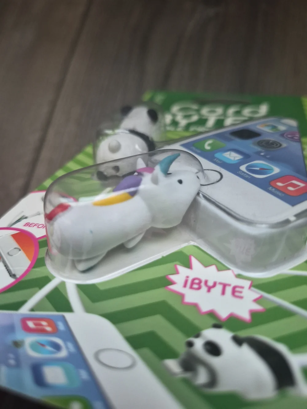 Tzumi Cord Bytes Cable Protectors - White Panda & White Unicorn